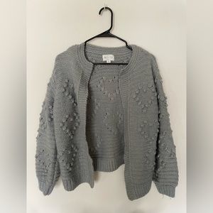 Jun & Ivy Grey-Blue Cardigan ✨